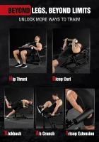 Mikolo Adjustable Leg Extension & Curl Machine with Cable System — Seated and Lying Options for Home Gym(m-9)