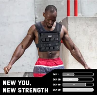 MVRK Heavy-Duty Weighted Vest for Men — Removable Iron Weights, Options from 18 to 100 lbs for Functional Training & Calisthenics(m-2)