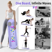 ORWIPO Foldable Pilates Reformer Board with Built-In Timer — Portable Multifunctional Home Pilates Machine(m-5)