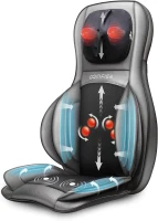 COMFIER 2D/3D Shiatsu Neck & Back Massager with Heat - Adjustable Rolling & Spot Massage, Compression and Vibration Chair Pad with 2D/3D Kneading(m-1)