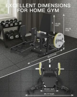 HVO Hip Abduction & Adduction Machine – 6-Position Adjustable Glute and Thigh Trainer for Inner/Outer Thigh Workouts(m-4)