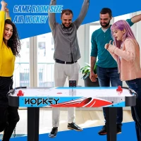 48"" Foldable Air Hockey Table - Indoor Arcade Game with Electronic LED Scoring, 2 Pucks & 2 Pushers - Family Game Room for Adults and Kids(m-7)