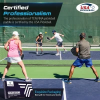 TENVINA Pickleball Paddle – Multi-Layer K29 Aramid & Carbon Textured Surface, 4 Shape/Thickness Options, USAPA Approved, High Power & Spin(m-7)