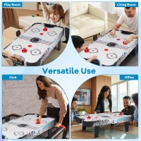 KOTEK 42"" Air Hockey Arcade Table with 12V Fan Motor, LED Scoreboard, 2 Pushers & 2 Pucks — Tabletop Game for Kids and Adults(m-6)