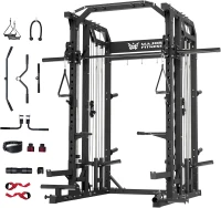 Major Fitness Drone2 Smith△ Machine — All-in-One Home Gym with Smith Bar, Dual Lat Pulldowns & Cable Crossover(m-1)