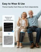 FIT KING Cordless Rechargeable Calf Massager — Portable 360° Leg Compression with 6 Intensities & 3 Modes(m-6)