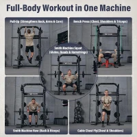 Major Fitness Drone2 Advanced Training Smith Machine – All-in-One Home Gym with Aluminum Pulley Set, Dual Lat Systems & Cable Crossover(m-4)