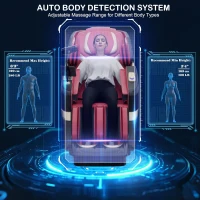 KZ-313 (2026) Full-Body Heated Jade Roller Massage Chair with Deep Zero Gravity, Extended SL-Track, 12 Auto Modes, 6 Custom Programs, Backlit Touchscreen, Voice Control & Wireless Charger(m-7)