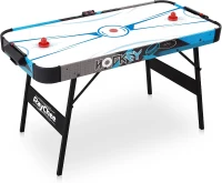 Foldable Air Hockey Table with Powerful Motor and Digital LED Scoreboard - Includes 2 Pucks & 2 Pushers - Portable Game Table for Kids and Adults(m-1)