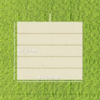 Outsunny 8.2' x 8.4' Retractable Pergola Canopy Replacement, Fit 10' x 10' Frame, Pergola Cover Replacement Top Only, Cream White(m-3)