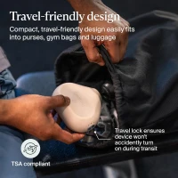 TheraGun Mini (3rd Gen) by Therabody — Ultra-Portable Percussive Massage Gun (Oat), Travel-Friendly with 3 Attachments and Up to 180-Min Battery(m-4)