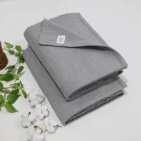 Yogikuti Iyengar Thick Handwoven Cotton Yoga Blanket Set of Two – Premium Support for Restorative Yoga, Meditation & Pranayama (Gray)(m-7)