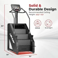 GMWD SS03 Commercial Stair Climber – LED Display, 15 Program Levels, High-Capacity Commercial Stepper for Home Cardio(m-7)