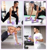 Adjustable Dumbbell Pair — 15/20/40/50 LB Options, Space-Saving Free Weights for Men & Women Home Gym Strength Training(m-7)