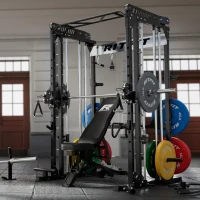 RitFit M1 & M1 Pro Smith Machine with Cable Crossover — Multi-Function Power Cage and Squat Rack for Home Gym(m-7)