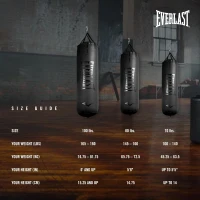 Everlast Elite 2 Heavy Bag with Quiet Strap System — Durable Hanging Boxing Bag(m-5)