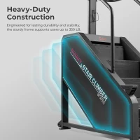 Sunny Health & Fitness Premium High-Intensity Smart Stepper Stair Climber, Commercial Grade, Cardio Programs, SunnyFit App Bluetooth Connectivity, 350–400 lb Capacity(m-3)