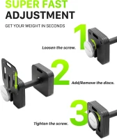 Eisenlink Quick-Lock Adjustable Dumbbell Set — 10–50/80 lb Options, 5 lb Increments, Square Plate Design for Home Gym (50/80 lb × 2)(m-3)