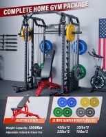 Major Fitness Drone2 Advanced All-in-One Home Gym Smith Machine – Aluminum Pulley Set, Dual Lat Pulldown & Cable Crossover, Squat Rack(m-8)