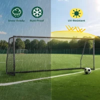 MOPHOTO Aluminum Soccer Goal — Sizes 6x4 to 24x8 for Training, Clubs & School Use(m-3)