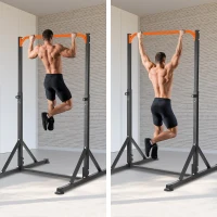 Adjustable Power Tower Pull-Up Station — ONETWOFIT Free-Standing Pullup/Chin-up Bar, Multifunction Strength Trainer for Home & Outdoor — 440 lb Capacity(m-7)