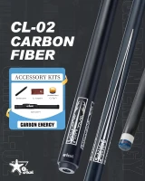 CRICAL 58"" Carbon Fiber Pool Cue Set CL-02 — Professional Low-Deflection Billiard Cue with 3/8×8 Joint and 12.5mm Tip(m-2)