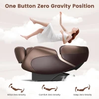 Relaxe SL-Track Shiatsu Massage Chair with Zero Gravity Positioning and Heating(m-5)