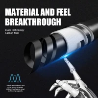 CRICAL 58"" Carbon Fiber Pool Cue Set CL-04 — Low-Deflection Billiard Cue with 3/8×8 Stainless Joint and 12.5mm Tip(m-6)