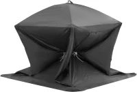 VEVOR Pop-Up Ice Fishing Shelter — Hub-Style Portable Tent, Insulated or Non-Insulated Options, Waterproof 300D Oxford Fabric, Includes Anchors, Ropes & Carry Bag (60 x 60 x 65 in)(m-9)