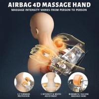 RelaxRelife 4D Full-Body Massage Chair with 166° Flexible SL Track, Reading Lamp, 18 Modes, 11 Techniques, 36 Airbags, Zero Gravity Recliner, Yoga Stretch & Foot Massage (Grey)(m-7)