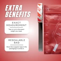 Tungsten Weighted Tape for Pickleball Paddles | Lead-Free Adjustable Paddle Weight Strip | 60-inch Roll with 3M Adhesive(m-6)