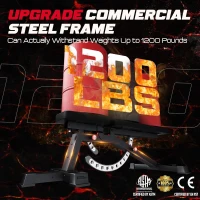 KeppiFitness Bench3000 MAX Adjustable Weight Bench – Heavy-Duty 1200 lb Capacity with Leg Extension & Preacher Pad, Flat/Incline/Decline(m-2)