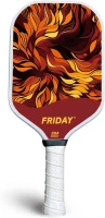 Friday Pickleball Paddle - USAPA Approved Carbon Fiber Thermoformed Paddle with Honeycomb Core and Grit Surface for Spin(m-1)