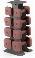 WeGym SafeGrip Square Dumbbells — Thick Anti-Slip Handles, Anti-Roll Free Weights for Home Workouts & Personal Training(m-1)