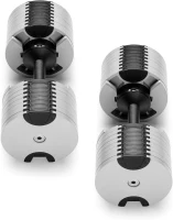 NÜOBELL Easy-Twist Adjustable Dumbbells (Pair) — 5–80 lb, 2024–25 Edition (All-in-One)(m-6)