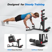 MERACH Deep Squat Trainer for Women — Adjustable Glute & Core Strengthener, Leg Workout and Push-Up Assistance for Home Gym(m-9)