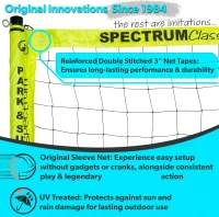 Park & Sun Sports Spectrum Classic Adjustable Professional Outdoor Volleyball Net System(m-3)