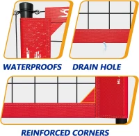 Outdoor Heavy-Duty Volleyball Net Set — Anti-Sag Design with Adjustable Aluminum Poles, Integrated Winch, Portable for Backyard, Grass & Beach(m-3)