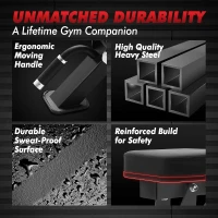 RITFIT Adjustable Weight Bench — Multi-Position Incline/Decline/Flat Bench for Home Gym, 1300 lb Capacity(m-5)