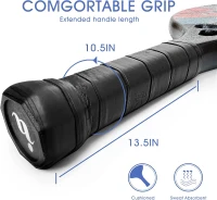 Carbon Fiber Beach Tennis Paddle with EVA Memory Foam Core – Lightweight Beach Tennis Racket(m-5)