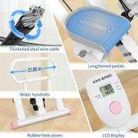 HXD-ERGO Vertical Climber Stepper for Home, Updated Model with 6 Resistance Levels and Adjustable Handlebars, Foldable Stair Climber for Total-Body Cardio(m-8)