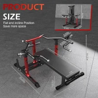 Upgraded Chest Press Machine – 1250 lb Structural Capacity Foldable Bench with Independent Converging Arms, Adjustable Height, Space-Saving Home Gym Bench(m-6)