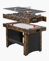 VEVOR 3-in-1 / 4-in-1 Combo Game Table (48""/54"") – Air Hockey, Ping Pong & Foosball Set with Pucks, Pushers & Manual Scorer for Home or Office(m-1)