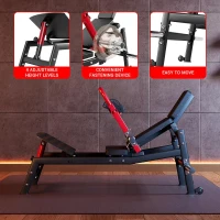 Plate-Loaded Hip Thrust Machine - 900 lb Capacity Heavy-Duty Glute Bridge Trainer with Weight Holder & Adjustable Footboard for Home Gym(m-3)