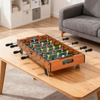 Soozier 33" Foosball Table, Mini Soccer Game, for Game Room, Basement, Rec Room, 8 Rods, 2 Balls for 4 Players(m-9)