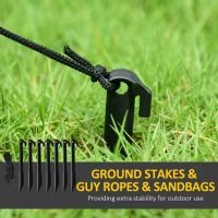 HOMCOM 7.5ft Inflatable Halloween Pumpkin Ghost Family, Blow Up LED  Display for Garden Indoor Outdoor(m-7)