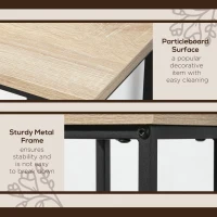 Outsunny 3 Packs Plant Stand Indoor, Metal Plant Stand Outdoor Plant Rack, Decorative Flower Display Holder for Patio Garden(m-5)