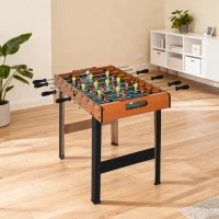 Soozier 33" Foosball Table, Mini Soccer Game, for Game Room, Basement, Rec Room, 8 Rods, 2 Balls for 4 Players(m-8)