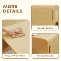 Qaba Kids Table and Chair Set, Height Adjustable Toddler Table and Chair Set for Kids Ages 3-8, Play, Learning, Natural(m-8)