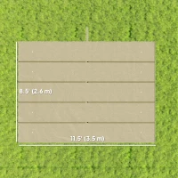 Outsunny 8.5' x 11.5' Retractable Pergola Canopy Replacement, Fit 10' x 13' Frame, Pergola Cover Replacement Top Only, Beige(m-3)